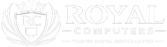 royal computers logo white
